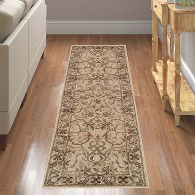 Superior Heritage Traditional Floral Scroll Indoor Area Rug