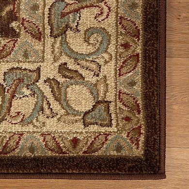 Superior Heritage Traditional Floral Scroll Indoor Area Rug