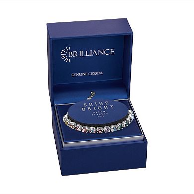 Brilliance Crystal Row Adjustable Bracelet