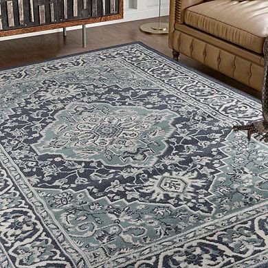 Superior Glendale Traditional Ornate Floral Medallion Indoor Area Rug