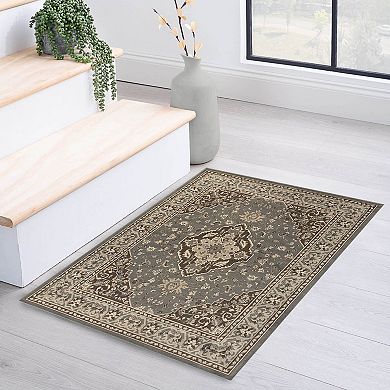 Superior Glendale Traditional Ornate Floral Medallion Indoor Area Rug