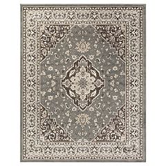 Superior Nysa Vintage Floral Rustic Indoor Area Rug, Cream, 5' x 8