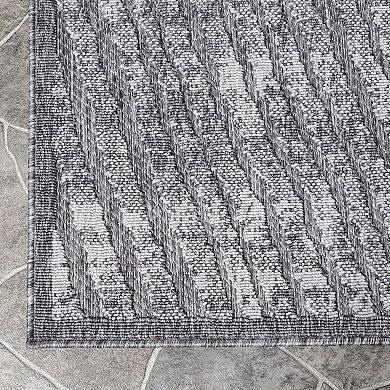 Superior Abstract Geometric Modern Indoor Outdoor Area Rug