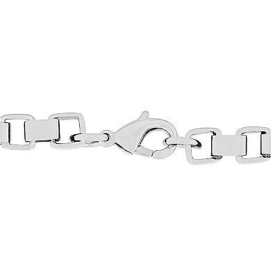 Steel Nation Men's Stainless Steel Box Link Chain Necklace