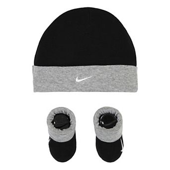 Newborn Baby Nike Swoosh Hat & Booties Set