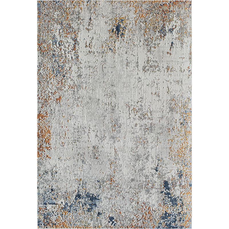 Rugs America Prescott Vintage Transitional Area Rug, Grey, 8X10 Ft