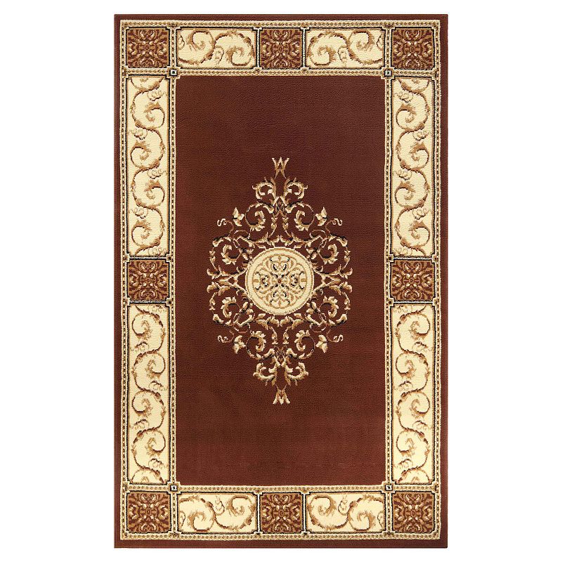 Impressions Alfalfa Traditional Scroll Indoor Area Rug 6'x9'