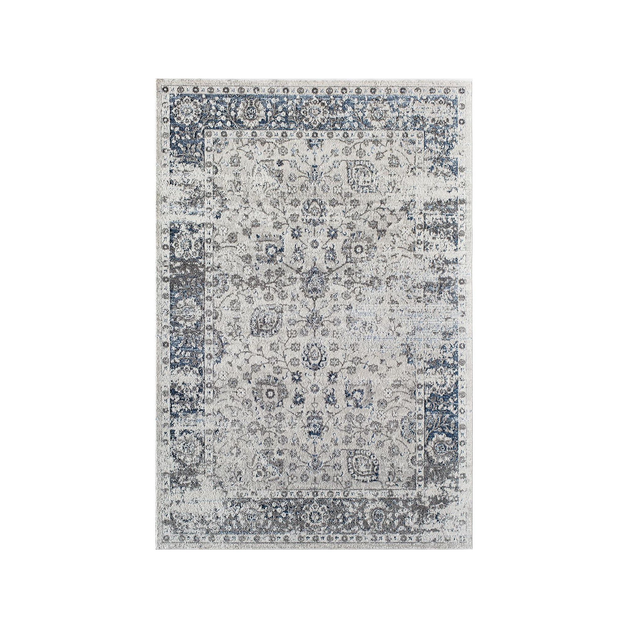 Rugs America Prescott Atlantic Faded Area Rug, Atlantic Blue