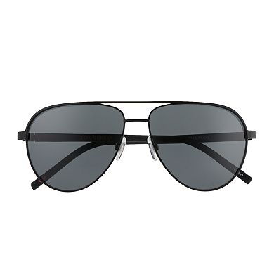 Dockers® Men's Shiny Black 58mm Sunglasses