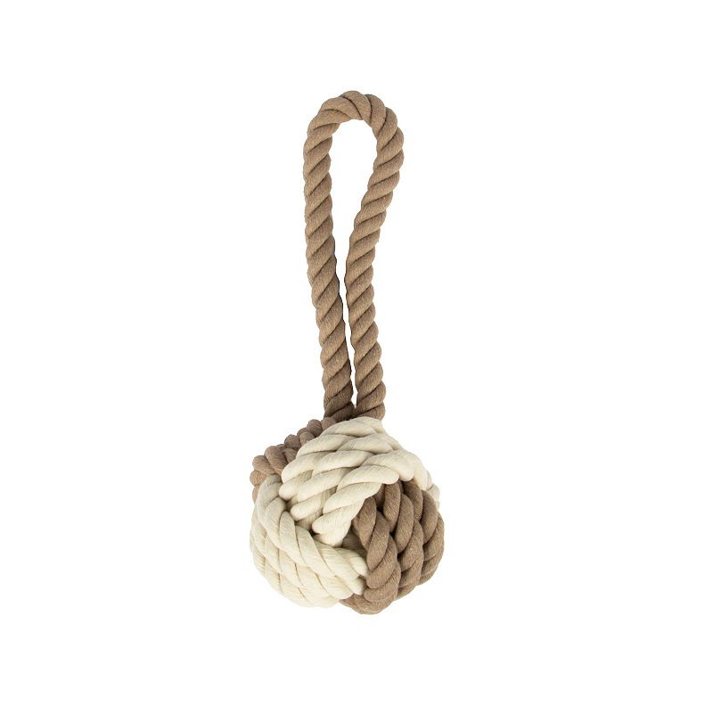 Sonoma Goods For Life Two Tone Rope Tug Dog Toy, Beig/Green