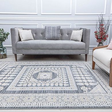 Rugs America Hailey Vintage Abstract Area Rug
