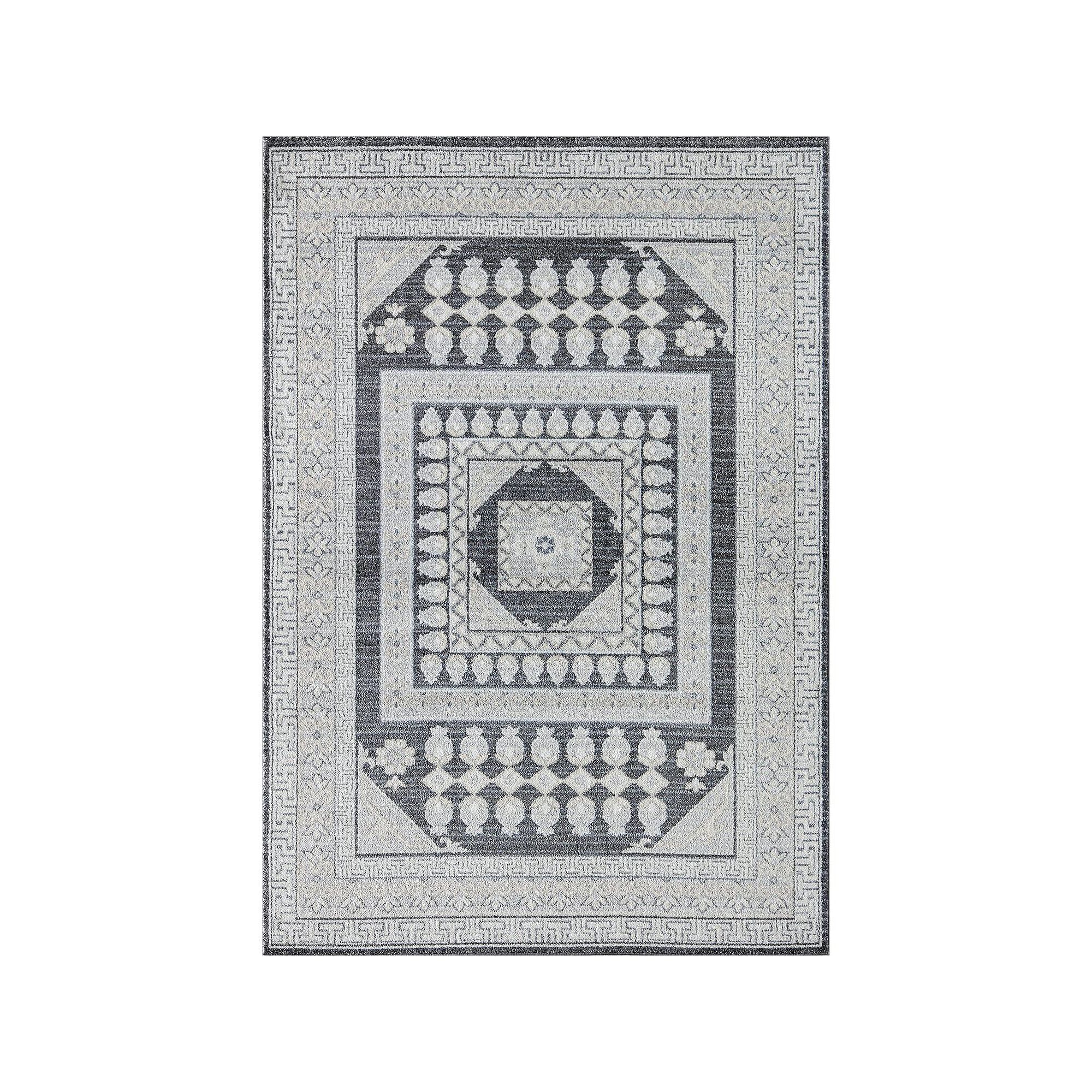 Rugs America Hailey Vintage Abstract Area Rug, Palace White