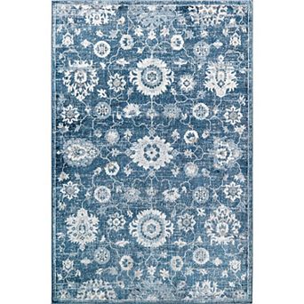 Rugs America Samina Bold Faded Floral Print Area Rug