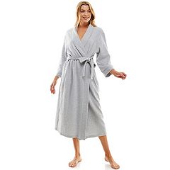 cheibear Womens Satin Robe Nightgown Sets Lace Long Sleeve Bridesmaid  Wedding Bride Bathrobe Green Large