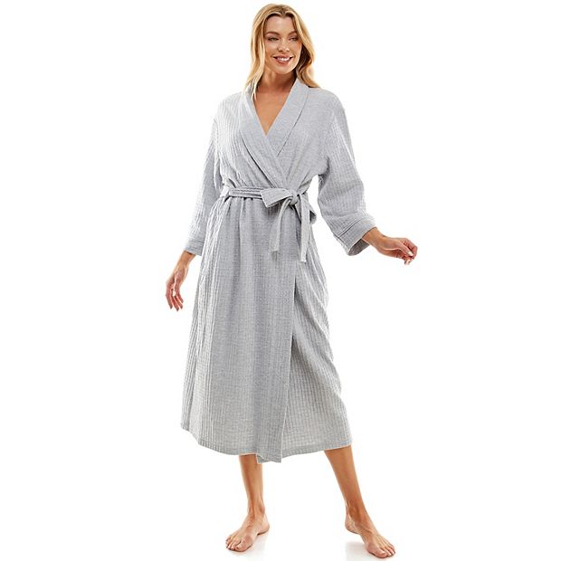 Women s Croft Barrow Waffle Knit Kimono Robe