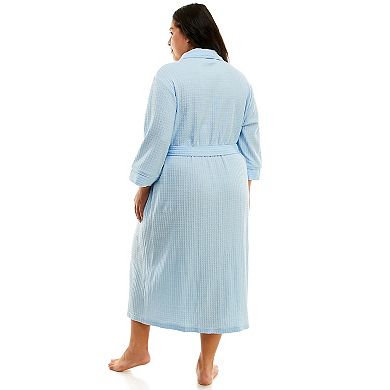 Plus Size Croft & Barrow® Waffle-Knit Kimono Robe