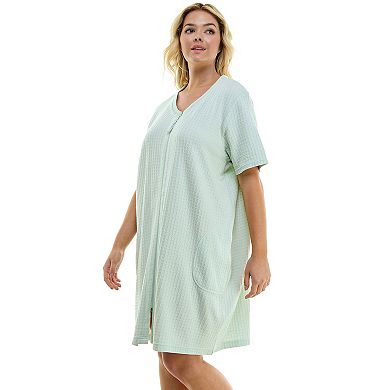 Plus Size Croft & Barrow® Zip Front Robe