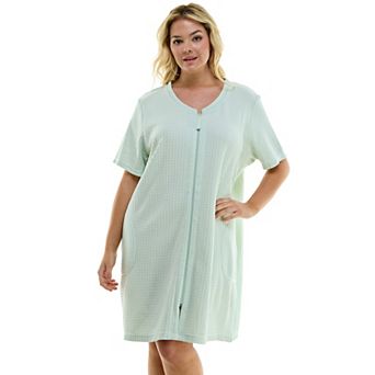 Plus Size Croft & Barrow® Zip Front Robe