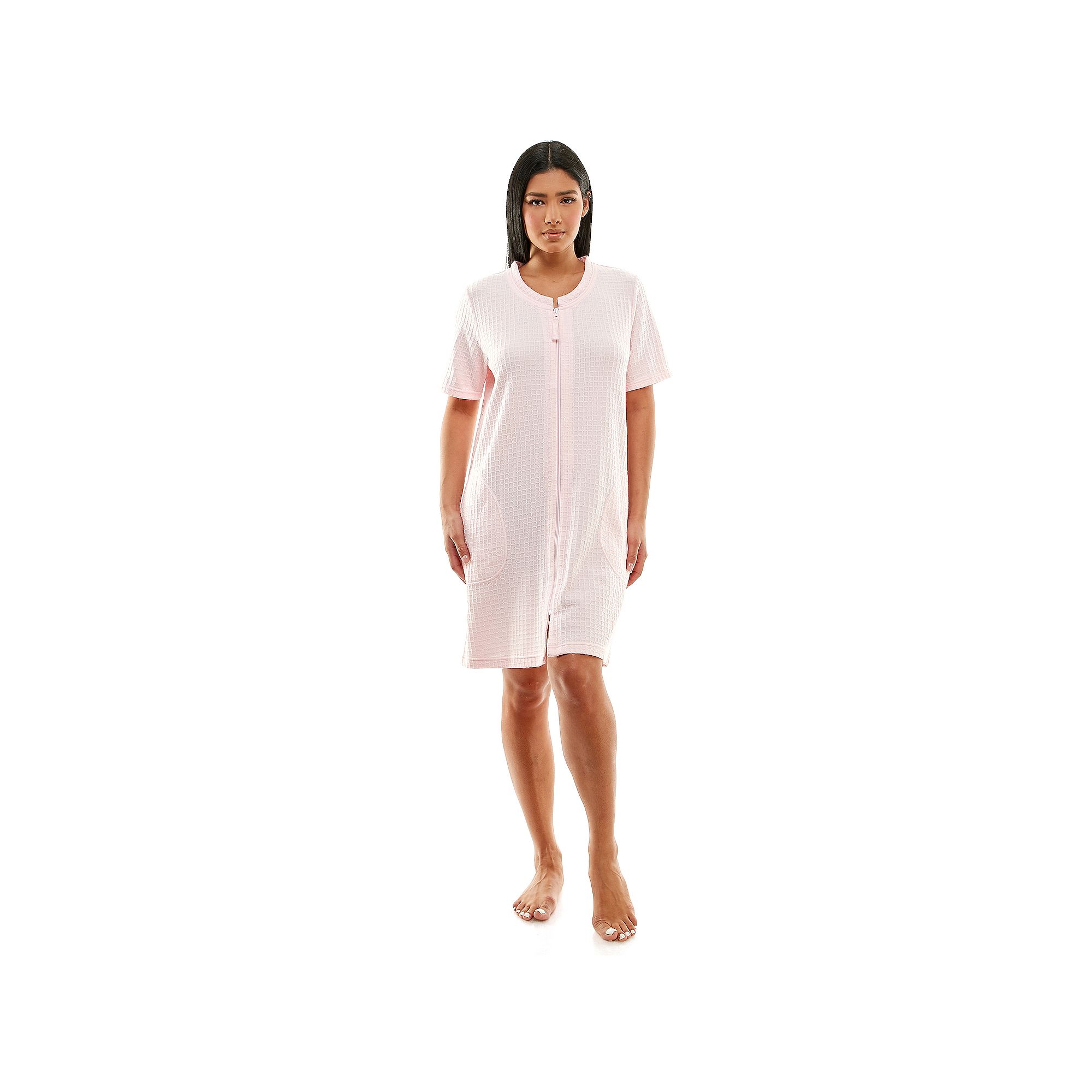 Womens Croft & Barrow® Zip Front Robe, Size: Small, Pixie Dust