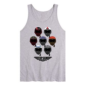 Men's Top Gun Maverick Aviator Helmets Tank Top