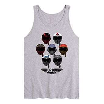 Men's Top Gun Maverick Aviator Helmets Tank Top