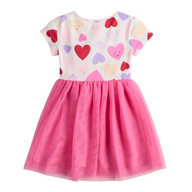 Baby & Toddler Girl Jumping Beans® Hearts Pattern Tutu Dress
