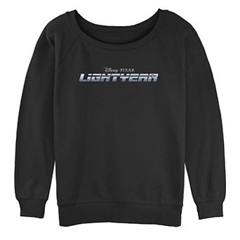 Juniors' Lightyear Buzz Lightyear Rendered Logo Slouchy Terry Sweatshirt