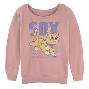 Juniors' Disney / Pixar Lightyear Personal Companion Robot Sox Sketch Slouchy Sweatshirt