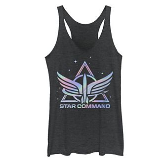 Disney / Pixar's Lightyear Juniors' Star Command Holographic Logo Racerback Tank Top