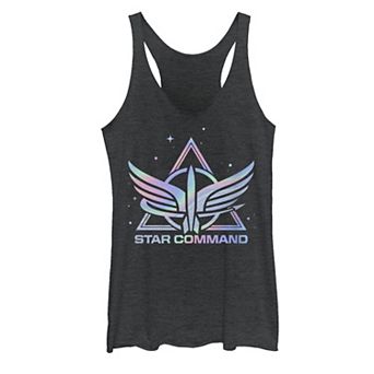 Disney / Pixar's Lightyear Juniors' Star Command Holographic Logo Racerback Tank Top