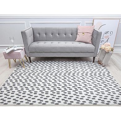 Isaac Mizrahi Callum Contemporary Geometric Seeing Spots Rug