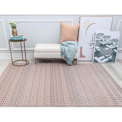 Isaac Mizrahi Callum Contemporary Geometric Uncheckered Rug