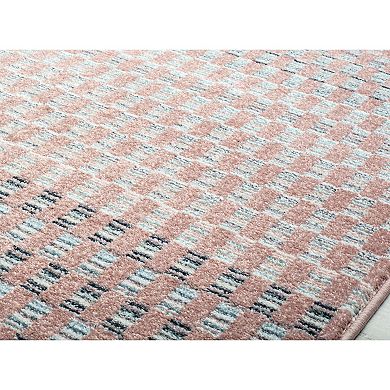 Isaac Mizrahi Callum Contemporary Geometric Uncheckered Rug