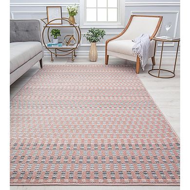 Isaac Mizrahi Callum Contemporary Geometric Uncheckered Rug