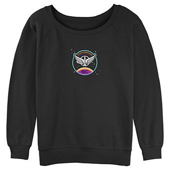 Juniors' Disney / Pixar Lightyear Star Command Alt Logo Slouchy Sweatshirt