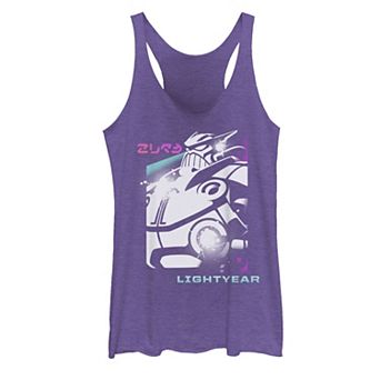 Juniors' Disney / Pixar Lightyear Emperor Zurg Spray Torso Racerback Tank Top