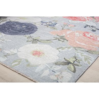 Isaac Mizrahi Eloise Contemporary Floral Blossoming Beauty Rug