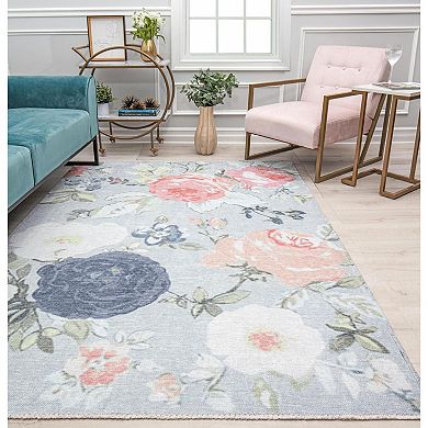 Isaac Mizrahi Eloise Contemporary Floral Blossoming Beauty Rug