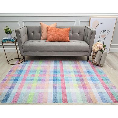 Isaac Mizrahi Eloise Contemporary Plaid Sweet Talk Rug