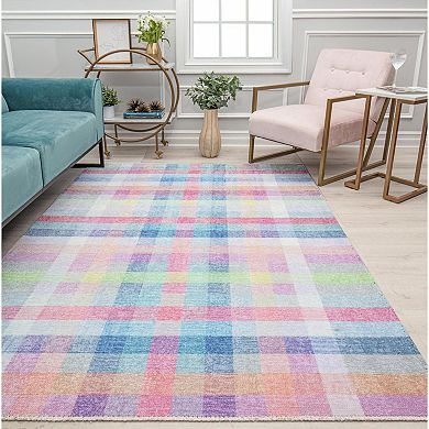 Isaac Mizrahi Eloise Contemporary Plaid Sweet Talk Rug
