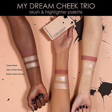My Dream Cheek Trio - Cream Blush, Glow Cream Base and Glow Powder Highlighter