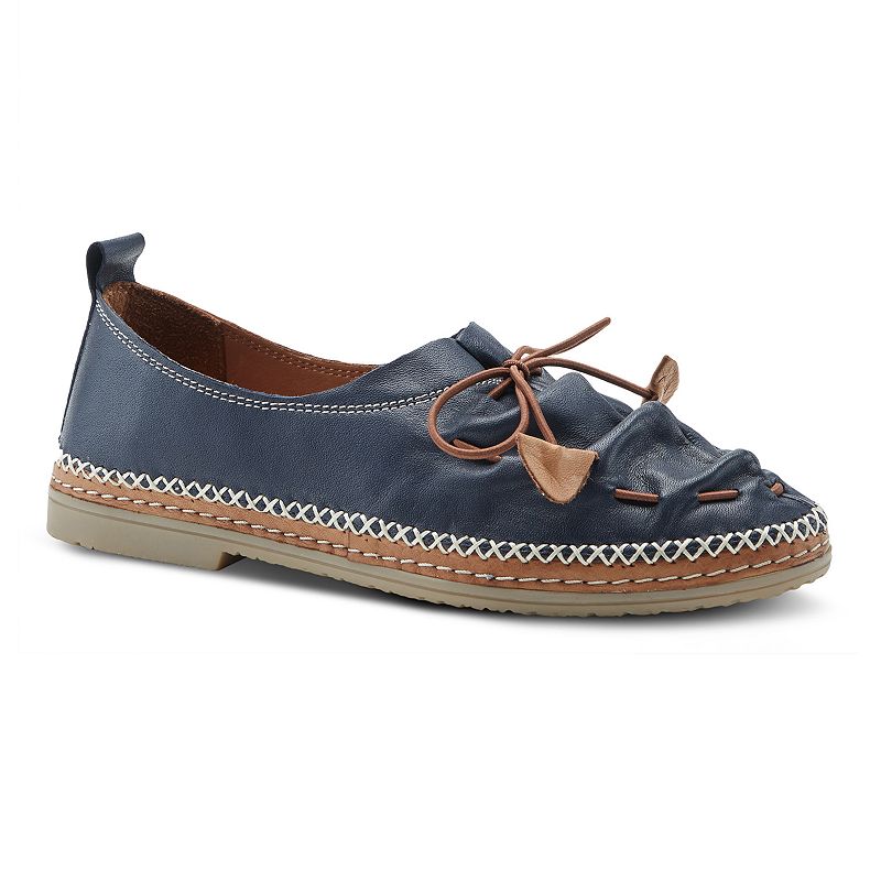 Spring Step Neeta Women's Leather Slip-On Shoes, Size: 36, Blue