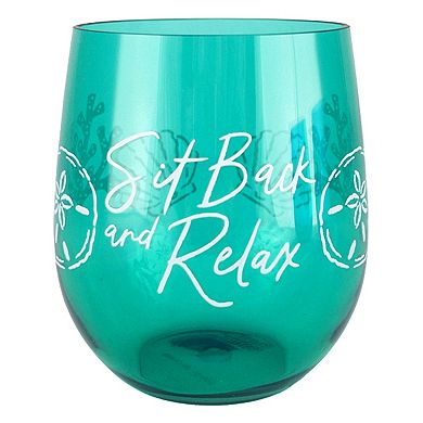 Celebrate Together™ Summer Seaside 4-pc. Stemless Wine Glass Set