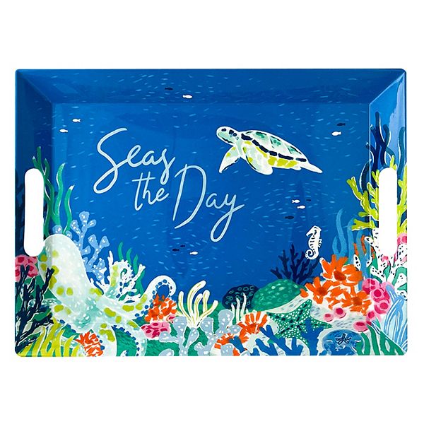 Celebrate Together™ Summer Seaside Melamine Serving Tray with Handles
