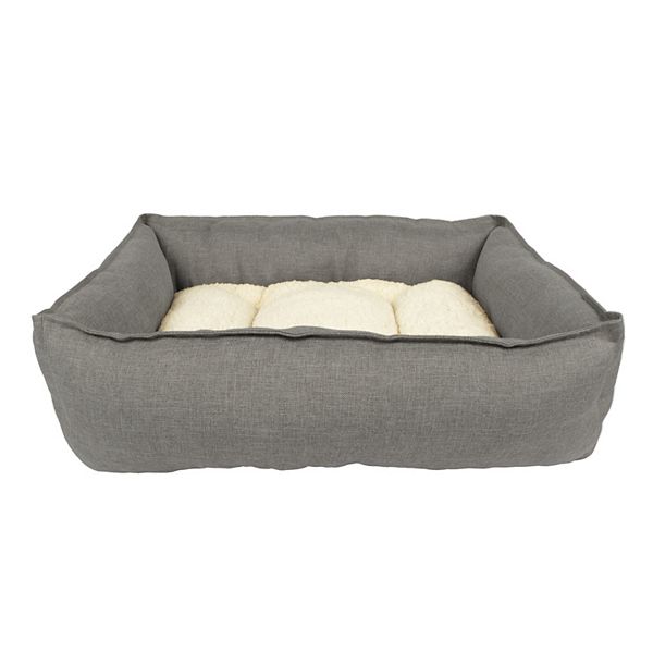 Sonoma Goods For Life&reg; Cuddler Pet Bed - Gray (MEDIUM)