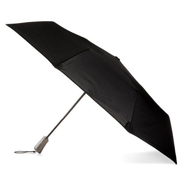 totes Total Protection Auto Open and Auto Close Compact Umbrella - Black