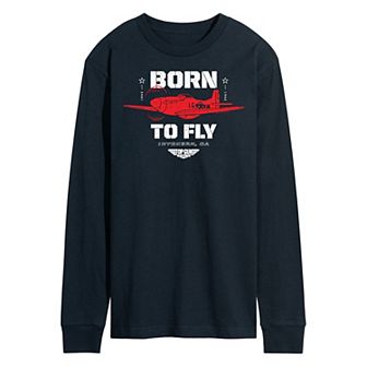 Men's Top Gun Maverick Born To Fly Long Sleeve Tee