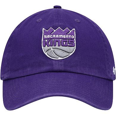 Men's '47 Purple Sacramento Kings Team Clean Up Adjustable Hat