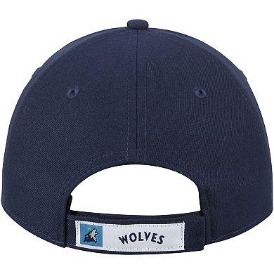 Men's New Era Navy Minnesota Timberwolves Official Team Color The League 9FORTY Adjustable Hat