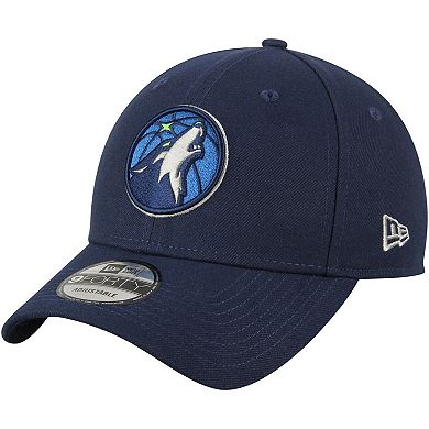 Men's New Era Navy Minnesota Timberwolves Official Team Color The League 9FORTY Adjustable Hat